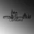 Wallity Zidna dekoracija Cleveland, 120 x 50 x 1,5 cm, Crna