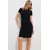 Trend Alacati Stili Ženska haljina ALC-X11832, Mini, Crna