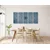 5-delna slika temno modri cvet Mandale - 200x100