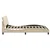Vidaxl Posteljni okvir brez vzmetnice Hanko krem 140x190 cm blago