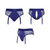 Strap-on-me harness Lingerie Diva Pas za strap-on modre barve - S