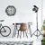 WALLXPERT Dekorativni metalni zidni sat Enzoclock S016 black