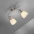 JUST LIGHT. 11952-55 - Spot svetiljka KARO 2xE14/40W/230V matni hrom
