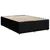 Vidaxl Box spring postelja z vzmetnico črna 160x200 cm blago