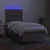Vidaxl Box spring postelja z vzmetnico LED taupe 90x200 cm blago