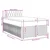 vidaXL vidaXL Box spring postelja z vzmetnico modra 120x190 cm blago, (21307157)