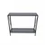 Hanah Home komoda Florya, 80 cm, crna / providno staklo