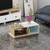 Hanah Home Klub sto Viyana 90x36x45cm Belo-Hrast