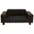 Sofa za pse smeđa 81 x 43 x 31 cm od pliša i umjetne kože