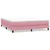 Box Spring krevet bez madracem ružičasti 180x220 cm baršun