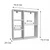 Hanah Home zidna polica Myra, 70,8 cm, bela