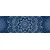 Slika modra Mandala z abstraktnim vzorcem - 120x40