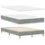 Vidaxl LED Box Spring Postelja Svetlo siva 120 x 200 cm blago