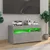 TV ormarić s LED svjetlima siva boja betona 75 x 35 x 40 cm