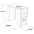 Hanah Home Barski sto 120x101,8x51,6cm Beli