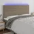 Vidaxl LED posteljno vzglavje roza 200x5x118/128 cm blago