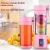Fusion Prenosivi blender Mix&Go, Recharchable, Roze