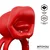 InToYou Bittey Biting & Vibrating Mouth Cockring Red