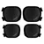 Scoot&Ride Set štitnika XXS Black-ash
