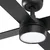 FARO 34356WT1S- LED prigušiva ventilator RUDDER L 18W/230V CCT prečnik 132 cm braon/crna WT + DO