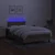 Vidaxl Box spring postelja z vzmetnico LED taupe 120x200 cm blago