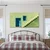 Slika zelena fasada z oknom - 120x60