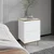 Hanah Home Noćni ormarić Imaj 40x60x35cm Belo-Zlatni