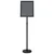 Stalci za sajmove Crna 25 x 25 x 125 cm Aluminij