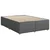 vidaXL Postelja boxspring z vzmetnico Temno siva 140 x 190 cm Blago