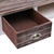 vidaXL Pisalna miza rjava 110x45x76 cm les
