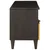 TV ormar Crna i zlatna 100 x 33 x 46 cm Konstruirano drvo