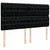 Vidaxl Box spring postelja z vzmetnico črna 180x200 cm blago