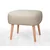 Atelier del Sofa Tabure 50x43x42cm, Krem