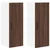 Ormar za Zid PORTO 2 pcs Smeđi hrast 30 x 31 x 80 cm