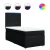 vidaXL Box spring postelja z vzmetnico črn 90x190 cm blago