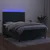 Vidaxl Box spring postelja z vzmetnico LED tem. zelena 140x200cm žamet