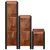 Polica 3 pcs Smeđa 80 x 30 x 110 cm Čvrsto drvo akacije