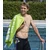 Swimaholic big logo microfibre towel green