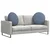 Jastučići za sjedenje 2 pcs Plava O60 x 21 cm Kordura tekstil