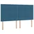 Krevet s od storage s pohranom Tamno plava 200 x 200 cm Baršun
