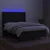 Vidaxl Box spring postelja z vzmetnico LED črna 140x200 cm blago