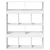 Sobna pregrada bijela 100 x 33 x 125,5 cm konstruirano drvo