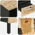 vidaXL Nočna omarica 2 pcs Rjava 40 x 33 x 46 cm Masiven les manga