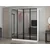 Hanah Home ormar sa reflektujućim staklom Nisa 20638, 180 cm, beli