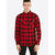 Urban Classics Srajca Checked Flanell, rdeča