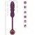 Javida Vibrating + Thrusting Bullet Vibrator Purple