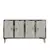 HANAH HOME Komoda Tuna 120 White Travertine Silver