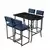 Hanah Home Set barskih stolova i stolica, 110 x 70 x 92 cm, 5 delova, Teget