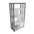Hanah Home Polica za kuću Valero, 60x120x29,6 cm, Belo-crna