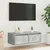 TV ormarić s LED svjetlima siva boja betona 75x35,5x25 cm